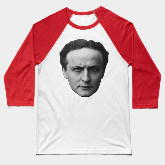 Harry Houdini Baseball T-Shirt by Magic Classics Ltd.